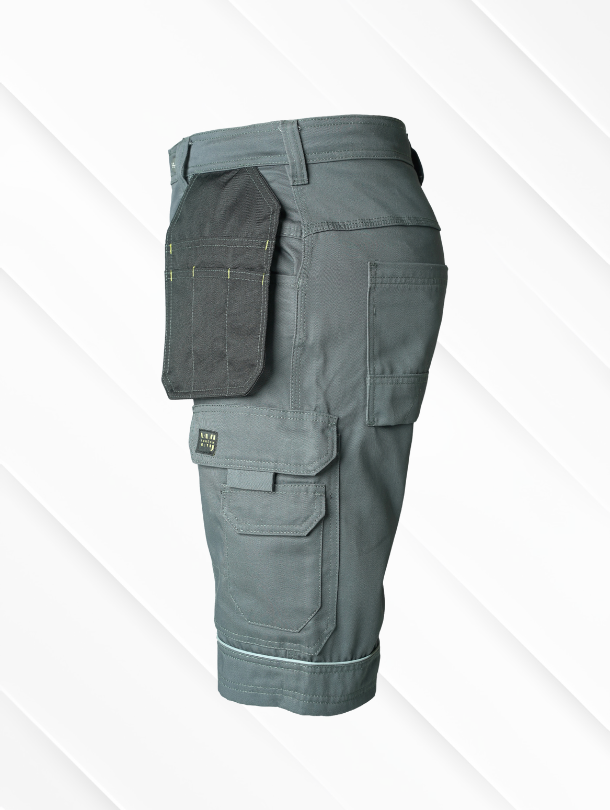 YMJ London Men Robast Pro Work Shorts Gray