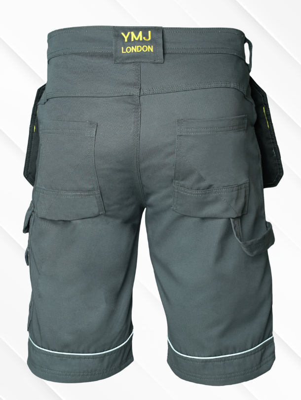 YMJ London Men Robast Pro Work Shorts Gray