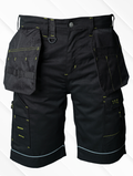 YMJ London Men Robast Pro Work Shorts Black